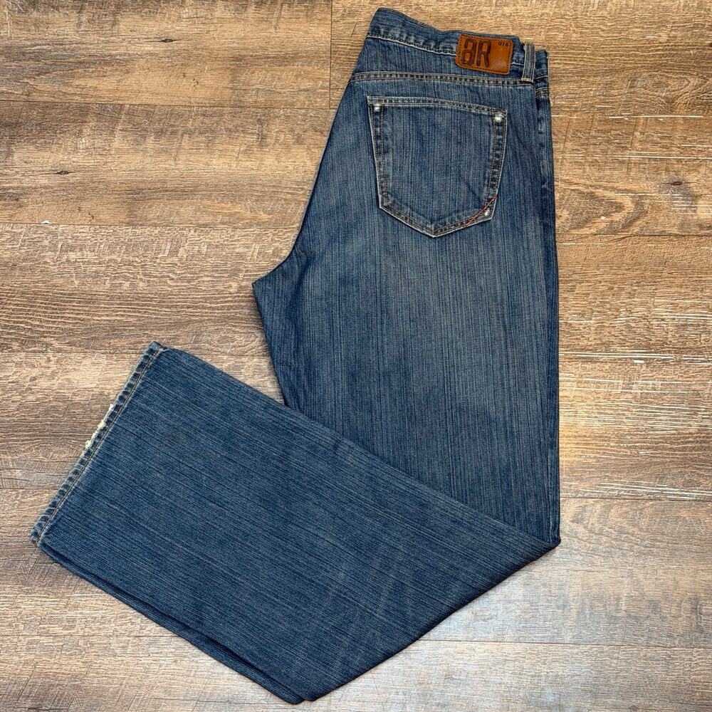 Vintage Banana Republic Relaxed Fit Jeans Mens 35x32 Medium Wash 100% Cotton